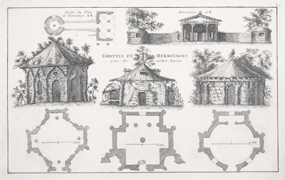 Designs for grottoes and hermitages in English gardens by Jean Nicolas Le Rouge